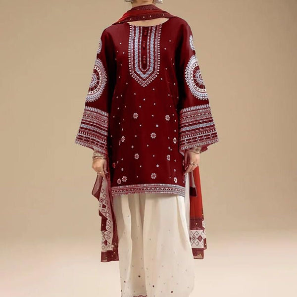 JAZMINE DHANAK 3PC EMBROIDERED