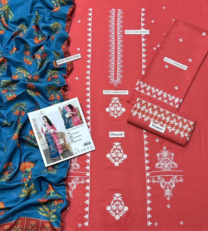 URGE DHANAK 3PC EMBROIDERED My Store