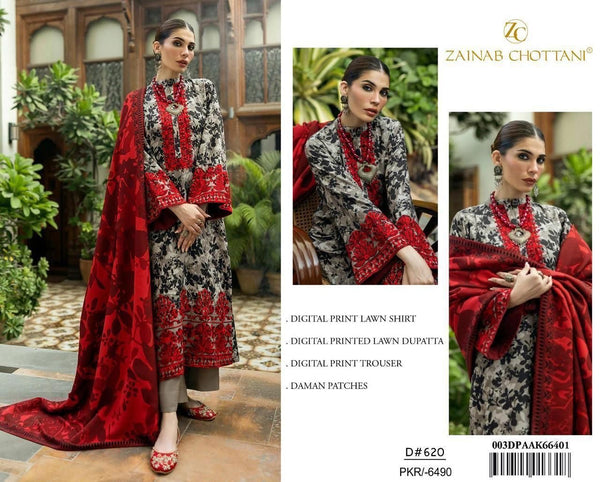 ZAINAB CHOTTANI 3pc Lawn