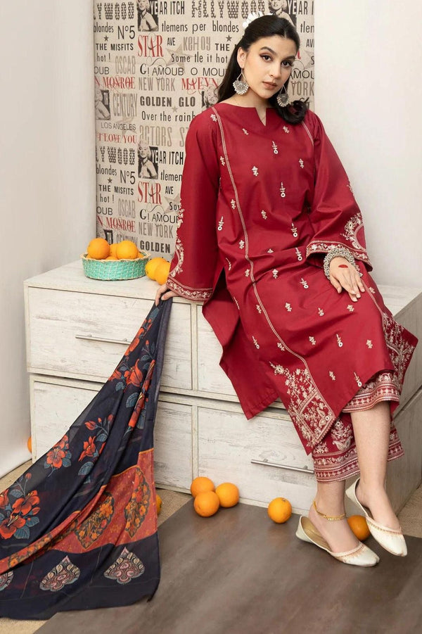 URGE DHANAK 3PC EMBROIDERED