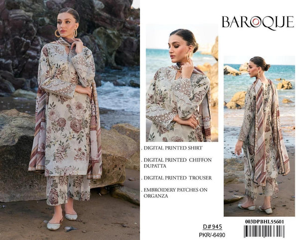 Baroque 3pc Lawn