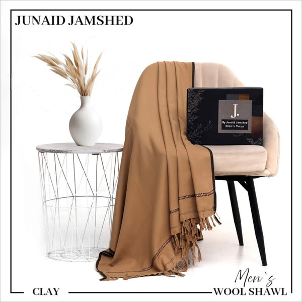 J.Soft Wool Shawl (CLAY/CAMEL)
