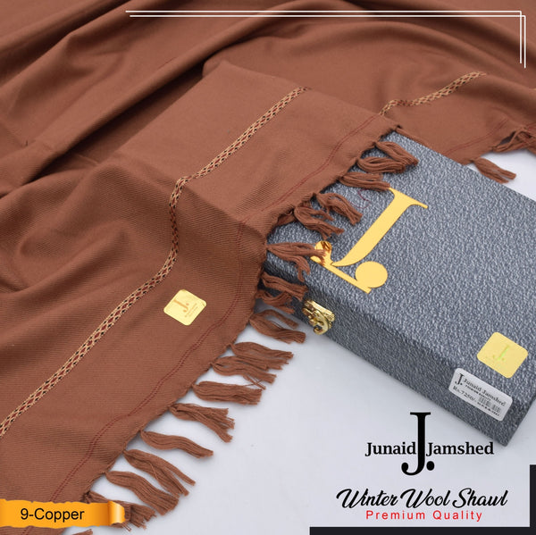 J.Soft Wool Shawl (BRUNT UMBER)
